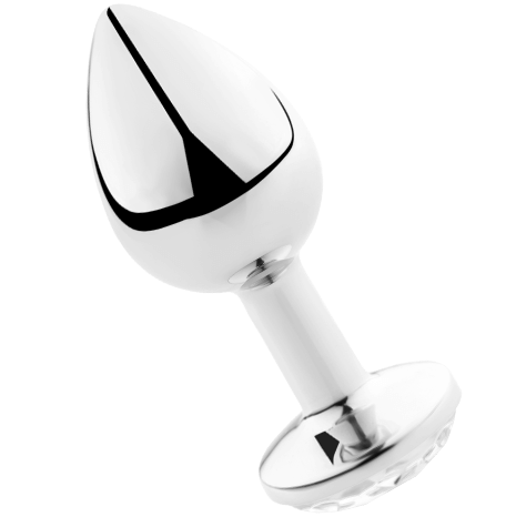 Plug anal métal strass transparent 8,5 cm — Secret Pleasure M · Secretplay Toys · Plugs bijoux
