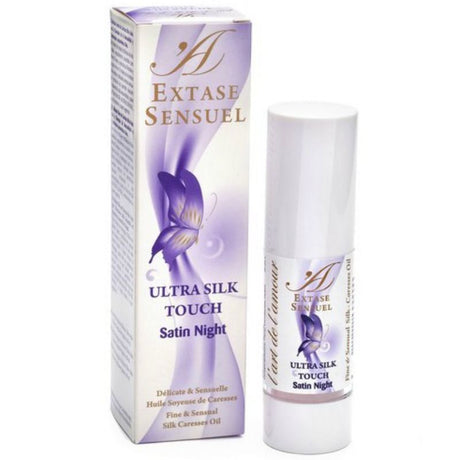 Huile de massage Nuit Satinée — Ultra Silk Touch · Extase Sensual · Huiles neutres