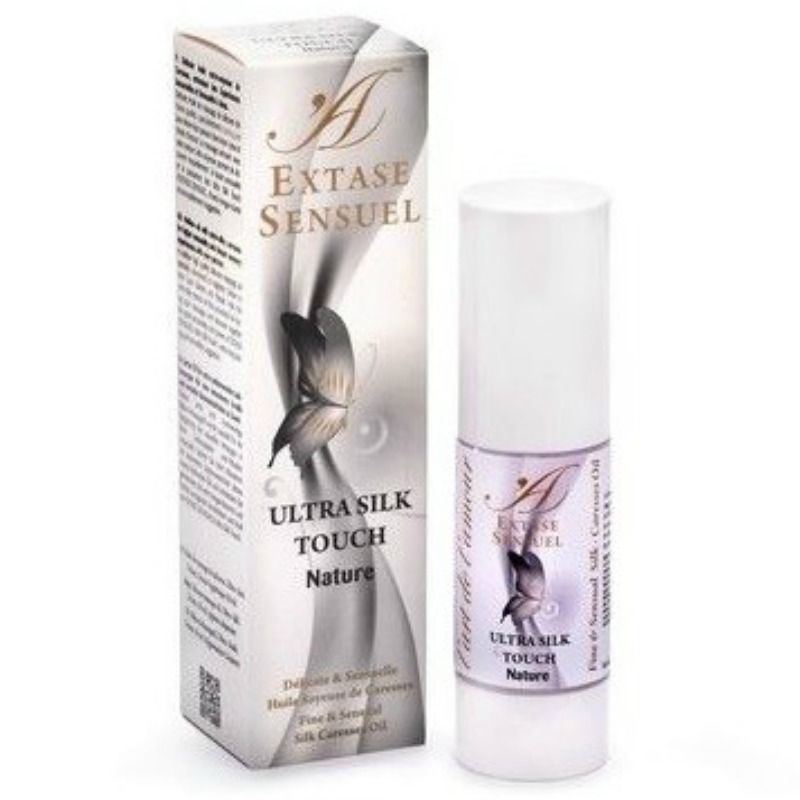 Huile de massage soyeuse nature 30 ml — Ultra Silk Touch · Extase Sensual · Huiles neutres