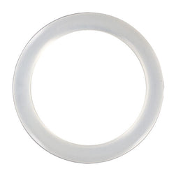 Cockring Joydivision Potenzduo silicone blanc — Potenzduo Plus en Silicone blanc vu de face
