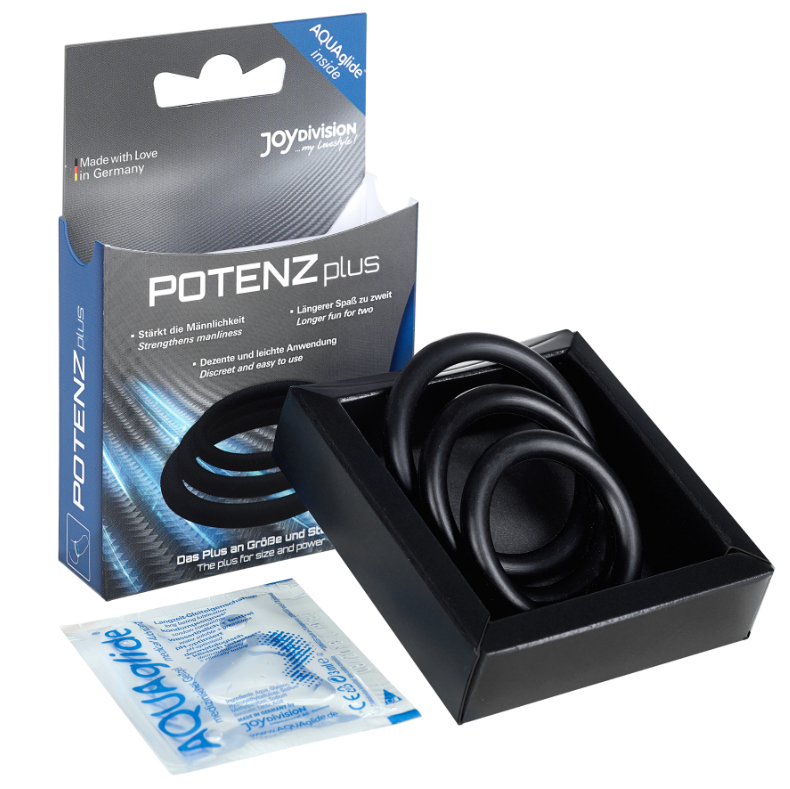 Cockrings silicone médical lot de 3 — vue de profil