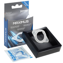 Cockring Joydivision Potenzduo silicone XS le gland — Potenzduo Maximus en Silicone transparent vu de face
