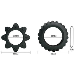 BAILE KIT 2 ANNEAUX FLEURI EN SILICONE