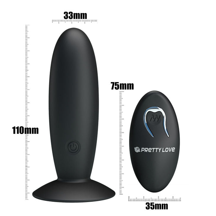 PRETTY LOVE PLUG ANAL RECHARGEABLE AVEC VIBRATION ET CONTROLE