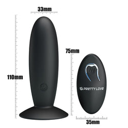 PRETTY LOVE PLUG ANAL RECHARGEABLE AVEC VIBRATION ET CONTROLE