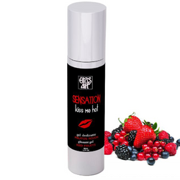 Lubrifiant aromatisé fruits rouges effet chaud 50 ml — Sensattion · Eros-Art · Lubrifiants aromatisés