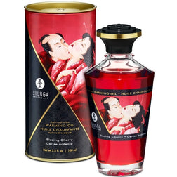 huile de massage Huile de massage chauffante comestible cerise 100 ml au meilleur prix