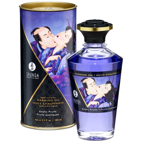 Huile de massage chauffante comestible fruits exotiques 100 ml — Shunga · Shunga Oils · Huiles aromatisées