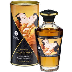 huile de massage Huile de massage chauffante comestible caramel salé 100 ml au meilleur prix