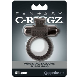 FANTASY C RINGZ ANNEAU VIBRANT EN SILICONE NOIR FANTASY C RING
