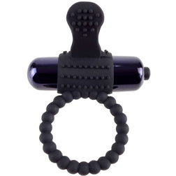 FANTASY C RINGZ ANNEAU VIBRANT EN SILICONE NOIR FANTASY C RING