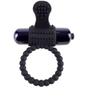 FANTASY C RINGZ ANNEAU VIBRANT EN SILICONE NOIR FANTASY C RING