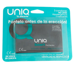UNIQ SMART LATEX FREE PRE ERECTION CONDOMS 3 UNITS