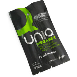 Uniq Préservatifs sans latex sensitifs 3 unités — Megasex en résine synthétique AT-10 vu de face