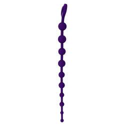 Chapelet anal silicone violet 10 boules 34 cm — Jaiden