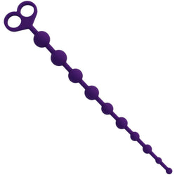 Chapelet anal silicone violet 10 boules 34 cm — Jaiden