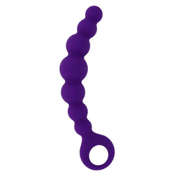 Accessoire anal en silicone avec anneau de maintien