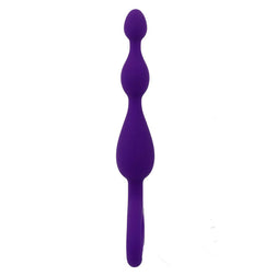 Profil du stimulateur anal en silicone souple avec perles progressives