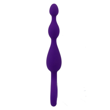 Profil du stimulateur anal en silicone souple avec perles progressives