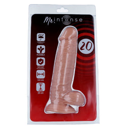 Realistic dildo, skin-like touch, 20 cm × Ø 4,6 cm with suction cup — N°20 — product image 6