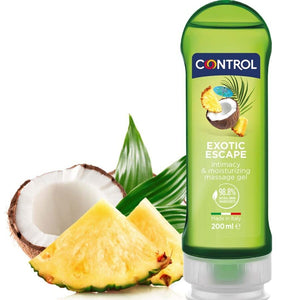 Gel massage 2-en-1 parfum exotique 200 ml — Pleasure · Control Lubes · Huiles aromatisées