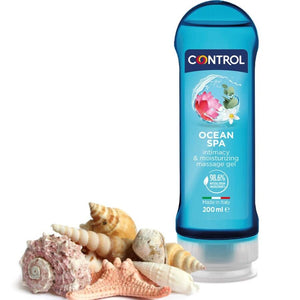 Gel massage et lubrifiant 2 en 1 Mer Méditerranée 200 ml — Control Ocean Spa · Control Lubes · Base eau