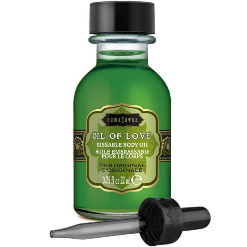 Huile comestible chauffante miel et fruits 22 ml — Oil of Love Original · Kamasutra Cosmetics · Huiles aromatisées