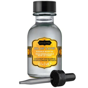 Huile comestible chauffante coco ananas 22 ml — Oil of Love · Kamasutra Cosmetics · Huiles aromatisées
