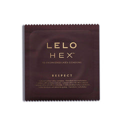 Lelo Préservatifs latex XL 58 mm x36 — HEX Respect en Latex vu de face