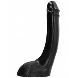 Gode XXL courbé noir 29 cm — vue de profil