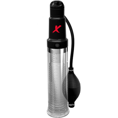 Pompe à pénis + masturbateur vibrant 2-en-1 — gros plan