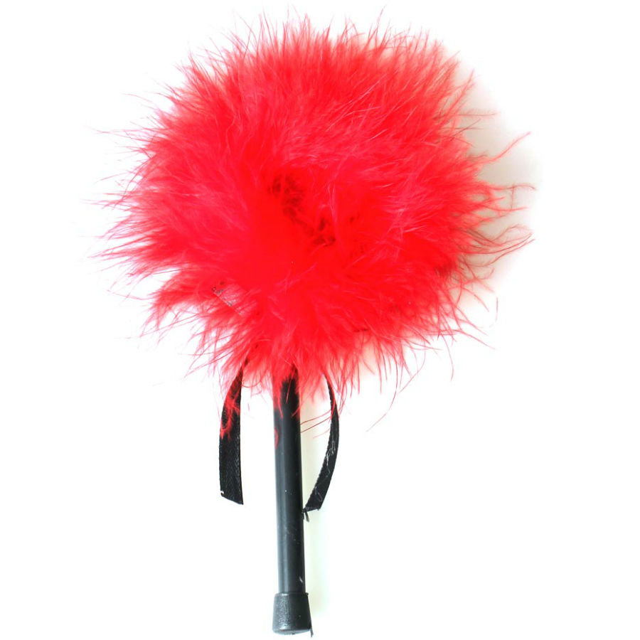 SECRETPLAY DUSTER DE MARABOU ROUGE