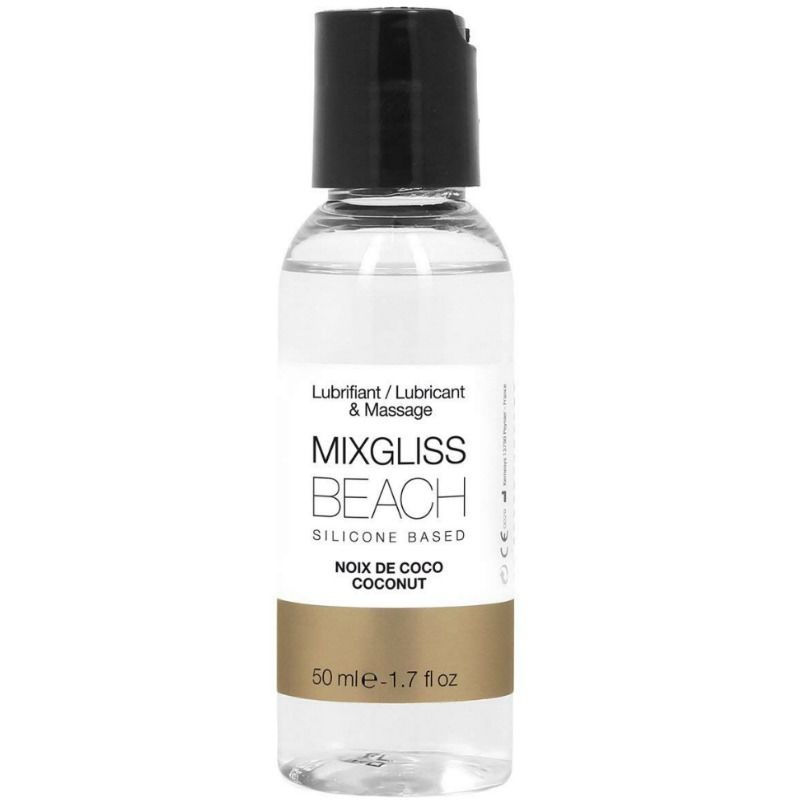 Lubrifiant silicone 2-en-1 monoï 50 ml — emballage