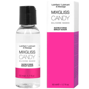 Lubrifiant silicone parfum sucre d'orge 50 ml — MixGliss Candy · Mixgliss · Lubrifiants aromatisés