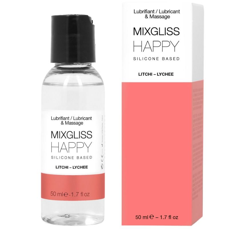 Lubrifiant silicone 2-en-1 litchi 50 ml — emballage