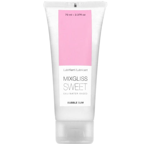Lubrifiant aromatisé bubble-gum — Mixgliss Sweet 70 ml · Mixgliss · Lubrifiants aromatisés
