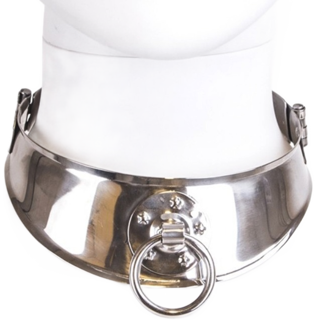 Collier de soumission acier plat avec anneau O-ring · Metal Hard · Colliers & laisses