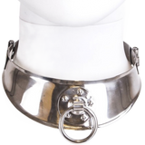 Collier de soumission acier plat avec anneau O-ring · Metal Hard · Colliers & laisses