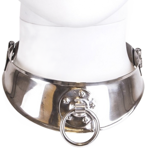 Collier de soumission acier plat avec anneau O-ring · Metal Hard · Colliers & laisses