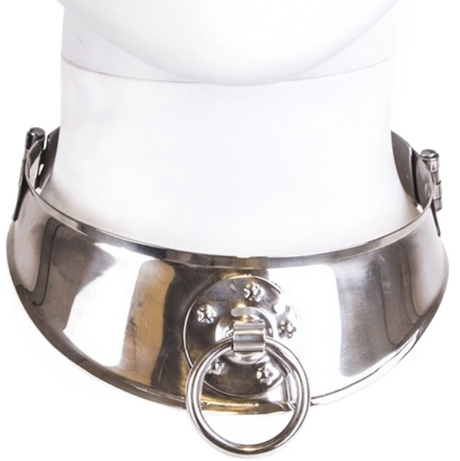 Collier de soumission acier plat avec anneau O-ring · Metal Hard · Colliers & laisses