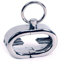 Bracelet testiculaire acier à charnière — vue de face