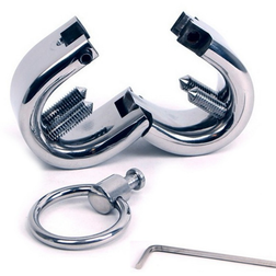Bracelet testiculaire acier à charnière — vue 2