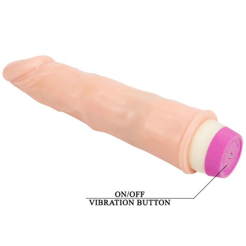 Vibro réaliste large 21,5 cm diamètre 4 cm — vue de profil