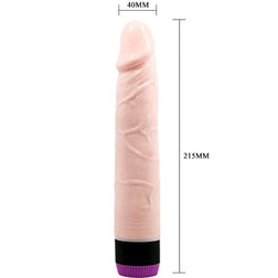Realistic Vibrating Dildo 21,5 cm Natural Skin — Adour Club