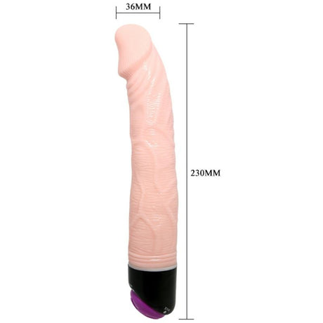 Vibro réaliste 23 cm à molette progressive — gros plan