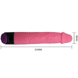 BAILE VIBRATEUR REALISTE SEXE COLORE ROSE 23 CM
