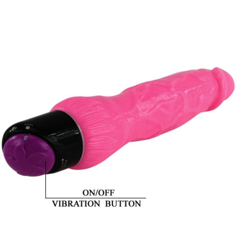 BAILE VIBRATEUR REALISTE SEXE COLORE ROSE 24 CM