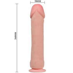Realistic natural big-penis dildo, 26 cm