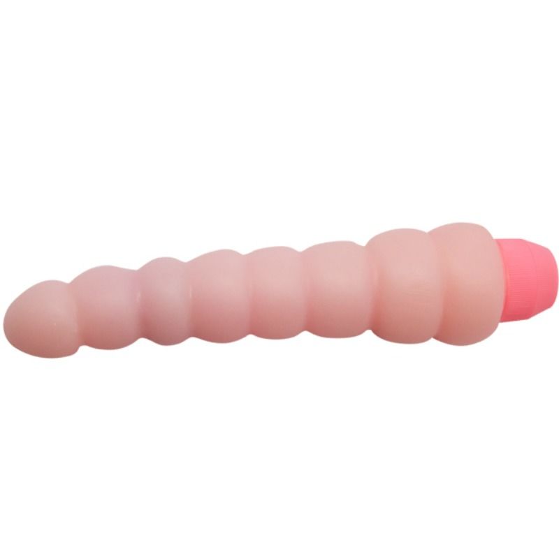 Vibromasseur Flexi Vibe couché, anneaux arrondis et culot à piles