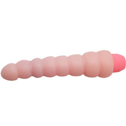 Vibromasseur Flexi Vibe couché, anneaux arrondis et culot à piles